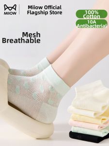 MiiOW | Summer Thin Mesh Breathable Antibacterial Deodorant Cotton Socks