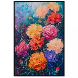 Tranh Hoa Cẩm Chướng. Tranh treo tường dán tường Canvas. CGI-254