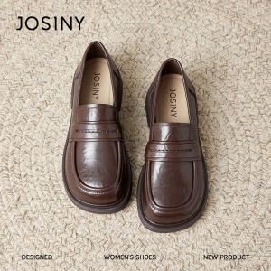 Josiny | Vintage Brown Soft Sole Non Tiring Loafer Shoes