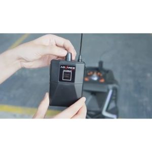 Advance Mic-500 LED Mic Bando Wireless Mic Clip On / Microphone Eksternal Receiver LED DISPLAY Terbaru