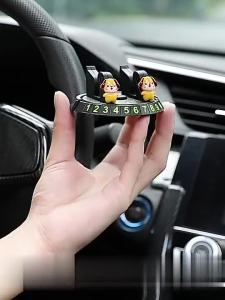 1 Bộ Giá Đỡ Điện Thoại / Biển Điều Khiển Xe Hơi Tạm Thời Chế Độ Ẩn 360 Độ In Số Dạ Quang Tiện Dụng