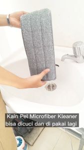 PENGAIT KANAN KIRI Refill Kain Pel Microfiber Standing Mop Alat Pel PENGAIT KANAN KIRI
