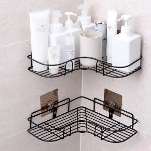 GXY Bathroom Corner Storage Rack traceless Wall-mounted Kitchen Rack