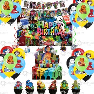 Beast Kingdom | Meccha Chameleon Birthday Party Decorations Supplies Including Happy Birthday Banner Cake Topper Balloon Backdrop