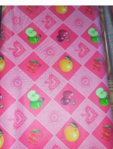Character and Kitty Design Rubberized Linoleum Flooring Sheet Sold per Yard for Home Use in Playroom or Bedroom