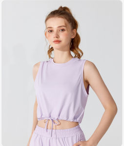 SUPERFLOWER Womens Fitness Clothes Sports Tops Yoga Vests Loose and Breathable Suitable for Yoga and Running