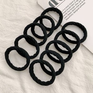 Trendy Black Bow Hair Ties for Girls High Elasticity Non-Damaging Hair Bands Little Girls Versatile Hair Accessories Korean Style