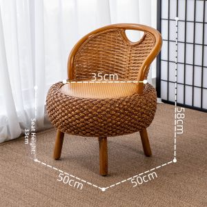 LIYUDAO | Natural Rattan Backrest Chair