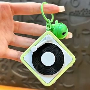 Gantungan Kunci Musik Pasangan/Gantungan Kunci Rekaman Baru/Perekam Fonograf Mini Yang Lucu/Built-In Untuk Hadiah Suvenir