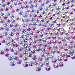 1440Pcs Silver Bottom Mix Size Glass Crystal AB SS3-SS20 Small Size Nail Art Rhinestones Crafts Decoration Non Hotfix Diamond