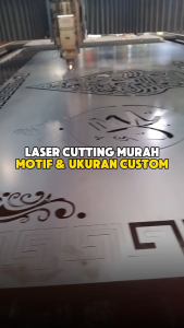 Laser Cutting Plat Besi 1.2mm Ukuran 120x60cm | Ornament Krawangan Plat Laser Cutting