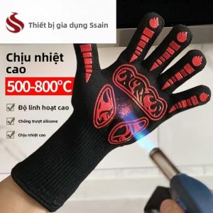 FEIZHUXIANSEN | Găng Tay Chống Nóng Dẻo 500 Độ