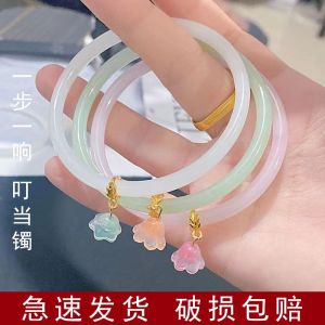 Floral Pattern Weave Bracelet for Women Sweet Style Couple Hand Jewelry Summer Minimalist Vintage Friend Gift Accessories