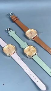 Jam Tangan Wanita Kasual Asli Analog Premium Quality New Model Vintage Fashion Korea Style Bergaya Casual Quartz Dial Stainless Steel Titanium Anti Karat Kaca Tebal Tahan Gores Waterproof Aksesoris Arloji Women Watches Cewek Formal Bergaya Keren -JW4