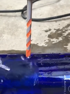 Mata Bor Tombak 5 PCS / Multifungsi hss Triangle Tipped Keramik Plastik Alumunium Besi Beton Kayu