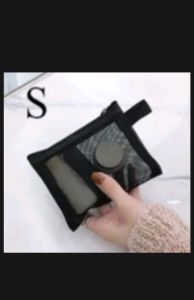 Tas jaring kosmetik organizer teranparan