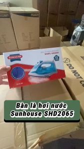 BÀN ỦI HƠI NƯỚC SUNHOUSE SHD2065 CẦM TAY 1600W - MẶT BÀN LÀ CHỐNG DÍNH - HÀNG CHÍNH HÃNG