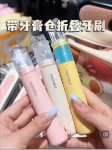 OHHDEER Berus Gigi Travel 2 Dalam 1 Bekas Ubat Gigi Portable | 2 in 1 Travel Toothbrush Dispenser