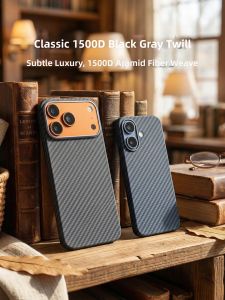 pinkson | Thin Matte Hard Business Case Kevlar Fiber for iPhone