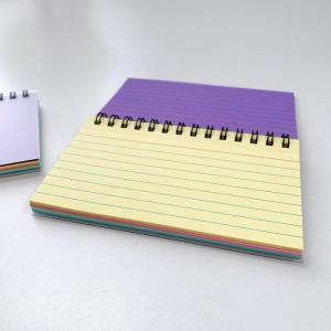 OUHOE | 50Sheets Tearable Page Spiral Notebook Horizontal Lined Journal Diary Writing Notepad Office & Home Stationery Supplies Colorful