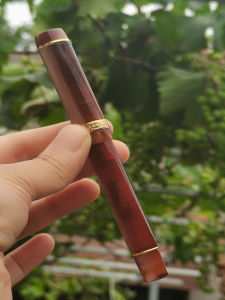 Business Coffee Colored Kangaroo Cage Pen 316 Steel Iridium Nib Business Writing Practice Spiral Cap Fountain Pen