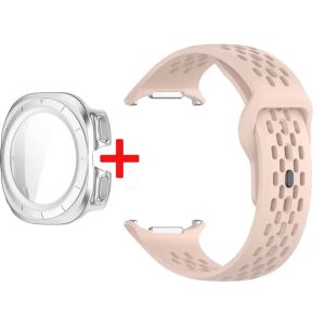 Silicone Strap+Case For Samsung Galaxy Watch 7Ultra 47 Sport Watchband Bracelet for Galaxy Watch Ultra 2025 Tempered Glass Cover