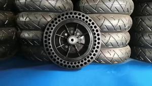 8X1 1/4 200x45-110 Solid Tire with Hub for Electric Scooter Wheelchair Non-Pneumatic Honeycomb Inner Diameter 8mm Wheel