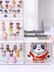 Ston Acrylic Display Box Stackable Magnetic Dustproof Acrylic Display Case Thickened Acrylic For Toys