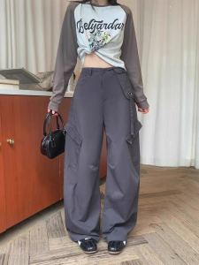 Quần Ống Rộng Thời Trang Phong Cách Hàn Quốc Cho Nữ Mùa Thu 2025 Quần Ống Rộng Rộng Rãi Thon Gọn Đa Năng Trẻ Trung Thường Ngày Hợp Thời Trang