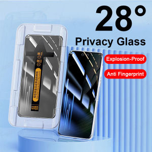 【Easy Install】3D Curved Edge Clear Transparent Anti Blue Light Anti Spy Peeping Tempered Glass For Vivo X80 X90 V23 S12 V25 S15 V27 V29 X100 X200 V30 V30e V40 Pro Full Cover Privacy Screen Protector Film