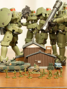 Mountains And Fields 1/150 Scale Military Miniature Model Green Retro Soldier Figure Territorial Army Battlefield Scene Sand Table