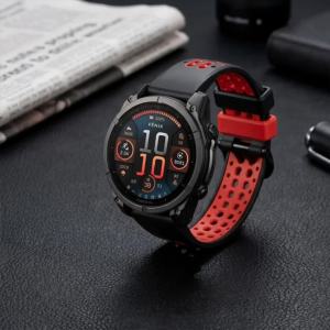 QuickFit Dây Đeo Đồng Hồ Silicon 22mm/26mm Thoáng Khí Vòng Tay Thể Thao Cho Garmin Fenix 8 7X 7 Pro 6X 5X Plus/Epix 2 47mm/51mm