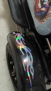 2 PCS Flame Sticker for Motorcycle Waterproof Stickers Fire Flames Decals Ghost Rider Vinyl Decal