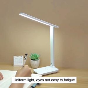 โคมไฟตั้งโต๊ะ LED การควบคุมความสว่างที่ปรับได้ USB แบบชาร์จไฟอ่านหนังสือป้องกันตาโคมไฟตั้งโต๊ะ Led