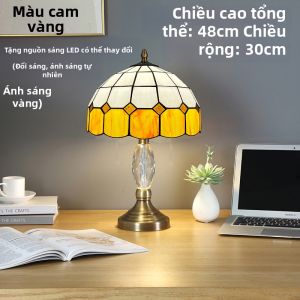 YIXUAN | Đèn Bàn Phòng Ngủ Phong Cách Scandinavia Đèn Điều Chỉnh Được Sáng Tạo Đế Đồng