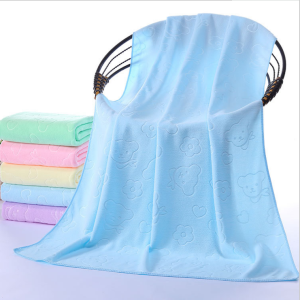 Summer Thin Bath Towel Adult Men and Women Kids Cute Personality Ultra-Thin Strong Absorbent Light Color Tube Top Soft Bath