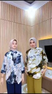 Setelan Rayon Premium Mix Kringkel || One Set Kombi Rayon X Kringkel