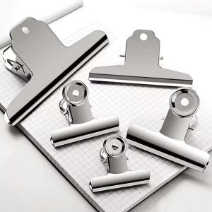 Kẹp giấy tài liệu ngải inox 75 - 100 - 120 - 145mm lò xo siêu bền cao cấp -LUMBL