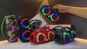 Portable 100W Bluetooth Speaker Wireless Subwoofer Stereo Surround Boombox RGB Color Light Outdoor Party Entertainment Speaker