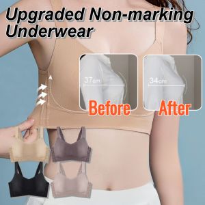 Vemia Seamless Bra Lifting Anti-sagging Soft Support Small Chest Gathered Underwear
