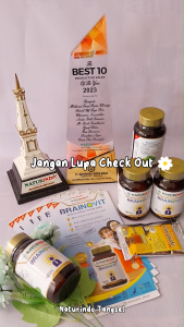 SUPLEMEN NUTRISI OTAK ANAK VITAMIN DAYA INGAT OTAK ANAK DAN DEWASA BRAINOVIT NATURINDO