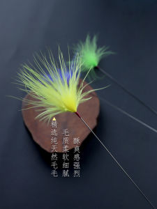 Soft Silver Needle Ear Cleaning Tool Single Piece Ear Scrubbing Tool with Colorful Fuzzy Massaging Brush for Personal Use