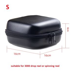 Fishing Bag Spinning Reel Case Cover Leather Fishing Reel Bag Shockproof Waterproof Fishing Tackle Storage Case
