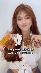 Ikat Rambut Scruncie Ukuran Sedang Termurah Cocok untuk Sehari-hari