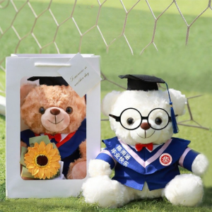 GUAIGUAIMAO | Gấu Bông Tốt Nghiệp Đặt Theo Yêu Cầu Với Biểu Trưng Trường Làm Đạo Cụ Chụp Ảnh