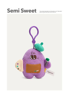 Eggplant Designer High-End Feeling Bag Charm
