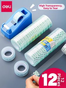 deli | High Adhesion Transparent Stationery Tape 12mm