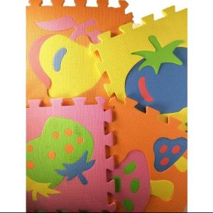 10pcs per pack 30cmx30cm Fruits Kids Play Mat MultiColor Puzzle