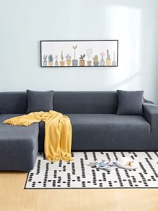 Sofa Cover Solid Color All-season Universal All-inclusive Sofa Cover Nordic Fashion Universal Knitted Stretch Sofa Cover