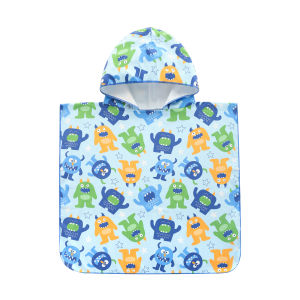 Zale Double-Sided Fleece Quick-Dry Bath Towel Nightgown Robe Water Absorbing Overhead Thin Pure Cotton Beach Ocean Childrens Clothing